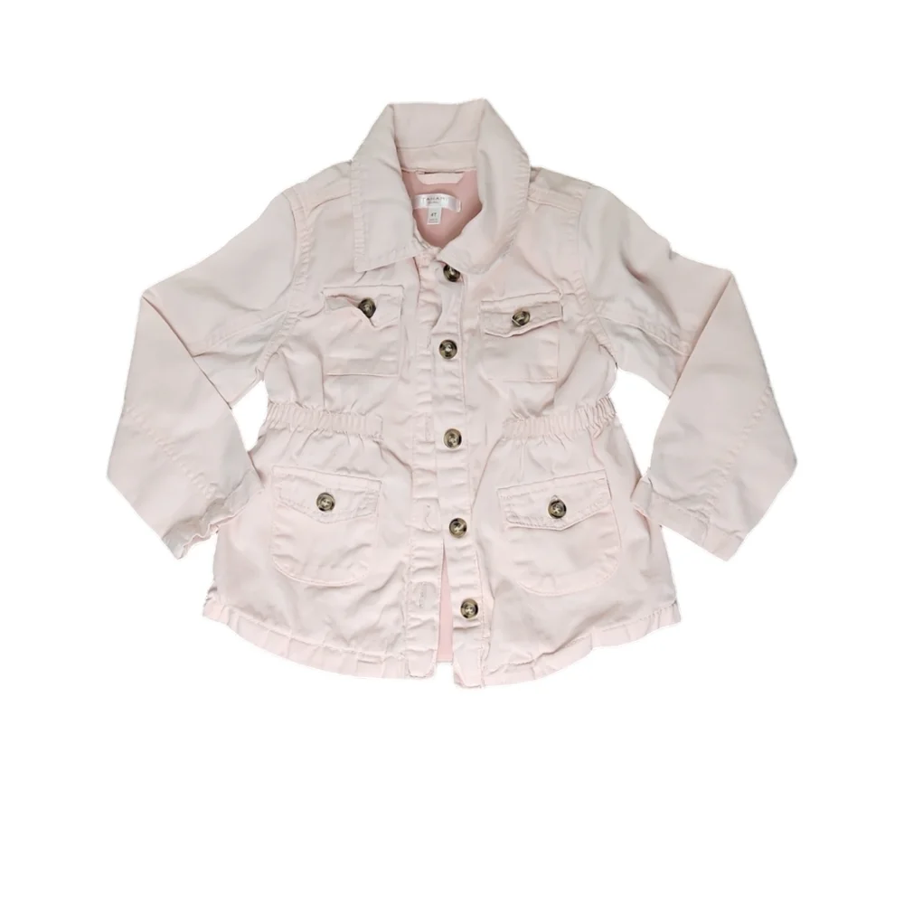 Tahari Toddler Pink Denim Jacket 4T